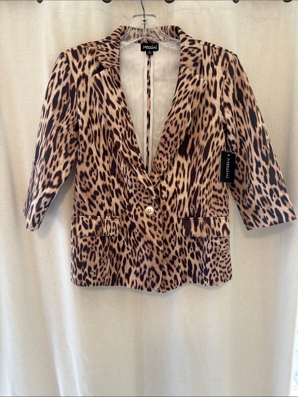 Mossimo Leopard Print Blazer in Brown Tan